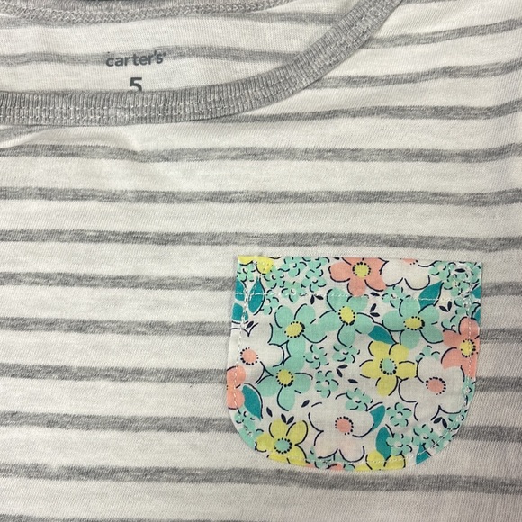 Carter’s Lot of 2 Striped Cotton Shirts Girl’s Size 5 NWT - Picture 7 of 10